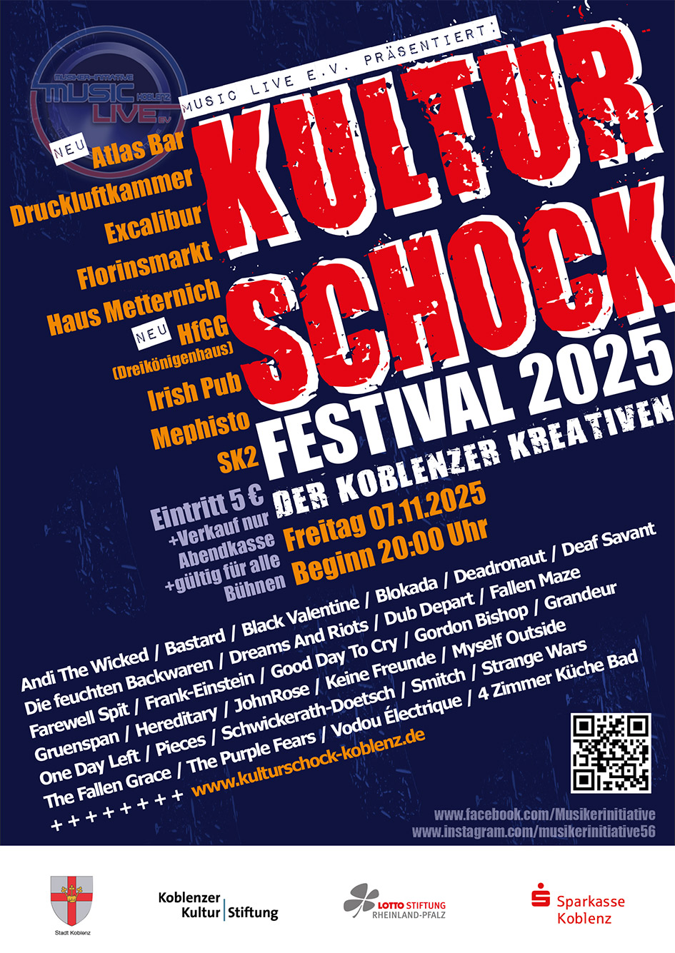 Freitag, 06. November 2026 - Music Live – So klingt Koblenz!